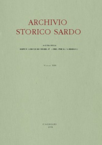 Archivio Storico Sardo - Volume n. XXX - Deputazione di Storia Patria per la Sardegna 